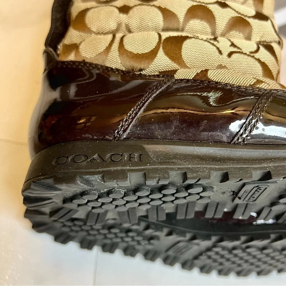 Coach Jordy boots size 5.5 brown